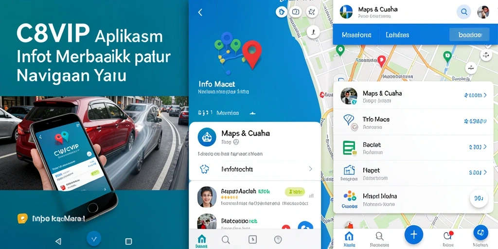 Tampilan antarmuka C8VIP yang memudahkan pengguna mengetahui info macet.