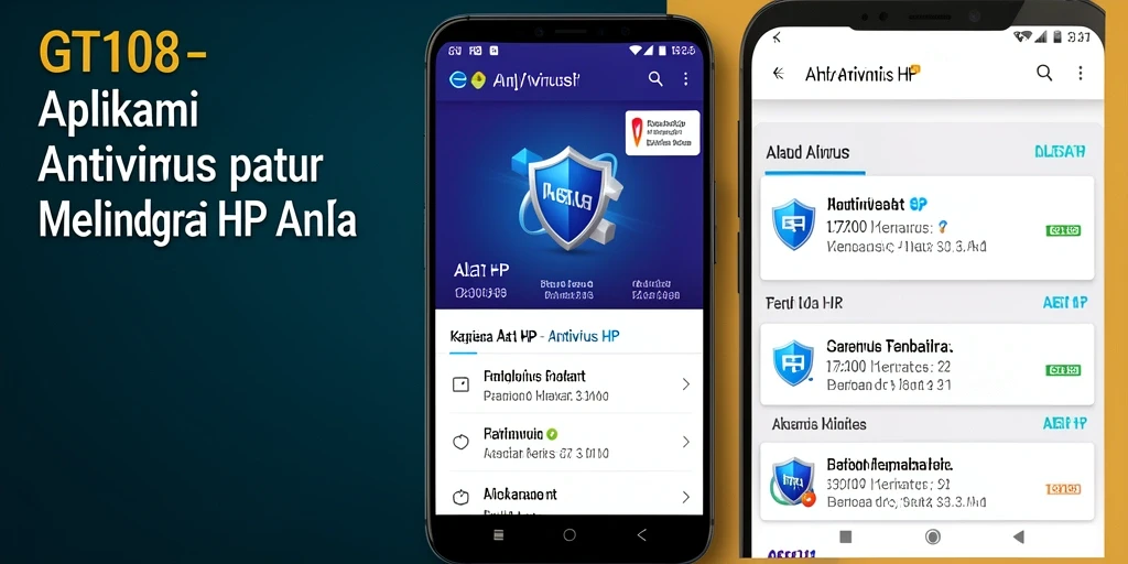 Tampilan antarmuka aplikasi Antivirus GT108 yang bersih dan mudah digunakan.