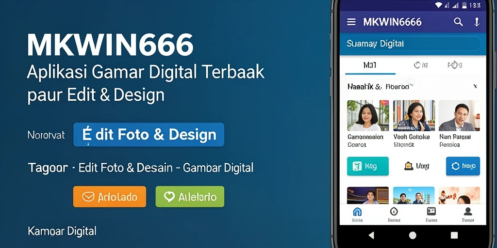 Tampilan antarmuka MKWIN666 yang user-friendly dan fitur lengkap untuk gambar digital.