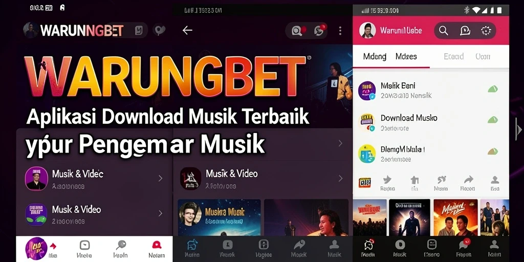 Tampilan antarmuka aplikasi WARUNGBET yang mudah dipahami.