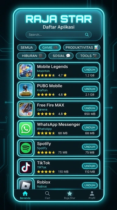 rajastar | Pusat Akses Aplikasi Populer & Kanal Uji Terbaik