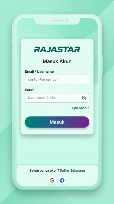 Panduan Masuk Akun Rajastar untuk Pengguna Android